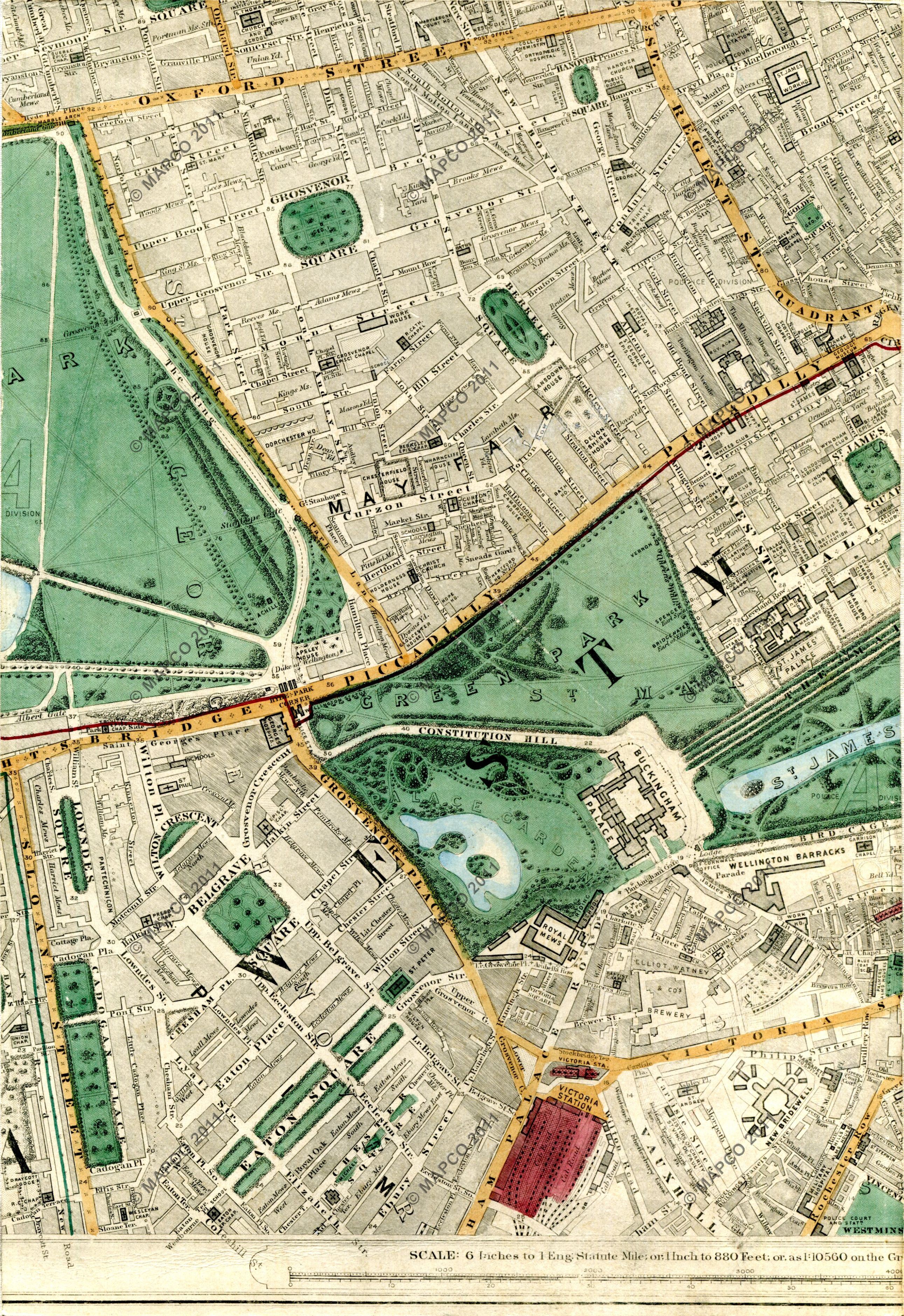 Stanford’s Library Map Of London And Its Suburbs 1872.